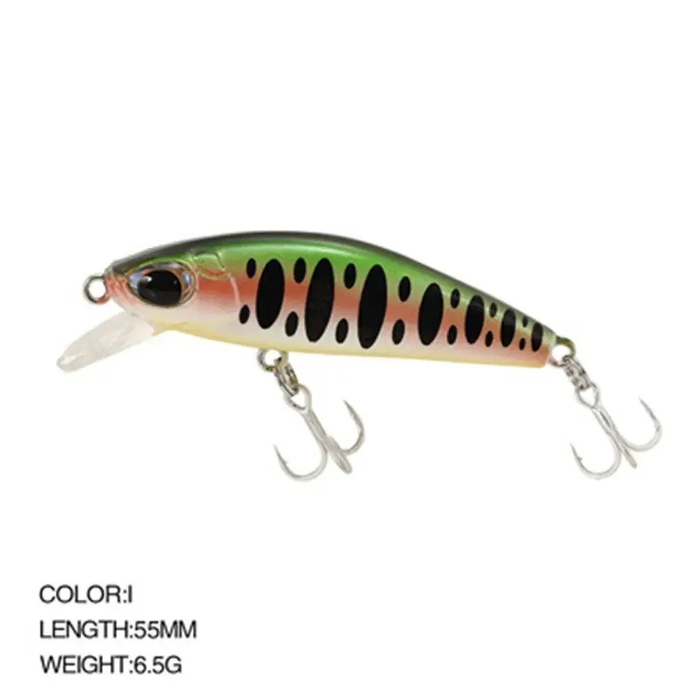 2023 Minnow Fishing Lure 5 Colors 6.5G 55MM TP162 High Quality Sinking Hard Bait Long Casting Fishing Tackles top water lure