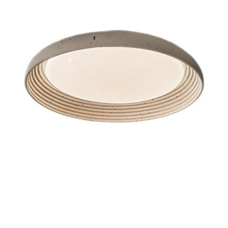 

2025 new retro master bedroom ceiling lamp cement gray antique lamp simple modern full spectrum eye protection lamp