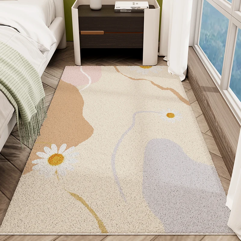 Cream Style Fluffy Soft Carpet Bedroom Carpets Waterproof Antislip Blanket Floating Sofa Coffee Table Anti Fouling Geometric Rug