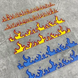 2PCS Flame Motorcycle Stickers Waterproof DIY Motorbike Side Panels Fuel Tank Fairing Scooter Vinyl Decals Cool Decoration