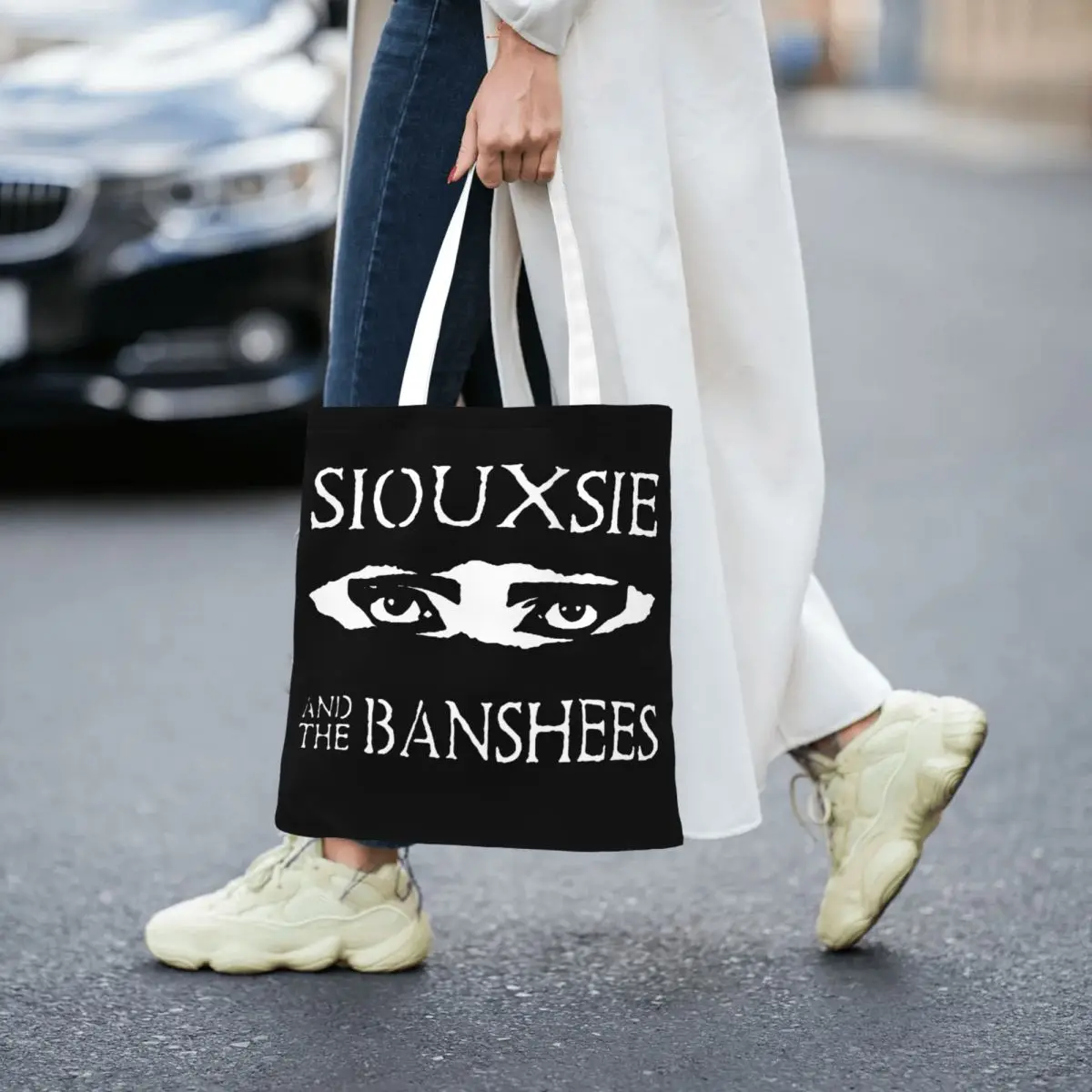 Siouxsie And The Banshees bolsos de mano Unisex, bolsa de comestibles de gran capacidad, bolsos de compras