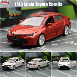 1/43 Toyota Corolla Гибридный игрушечный автомобиль для детей литая под давлением металлическая 1:43 Миниатюрная модель оттягивающая образовательная коллекция подарок для мальчиков