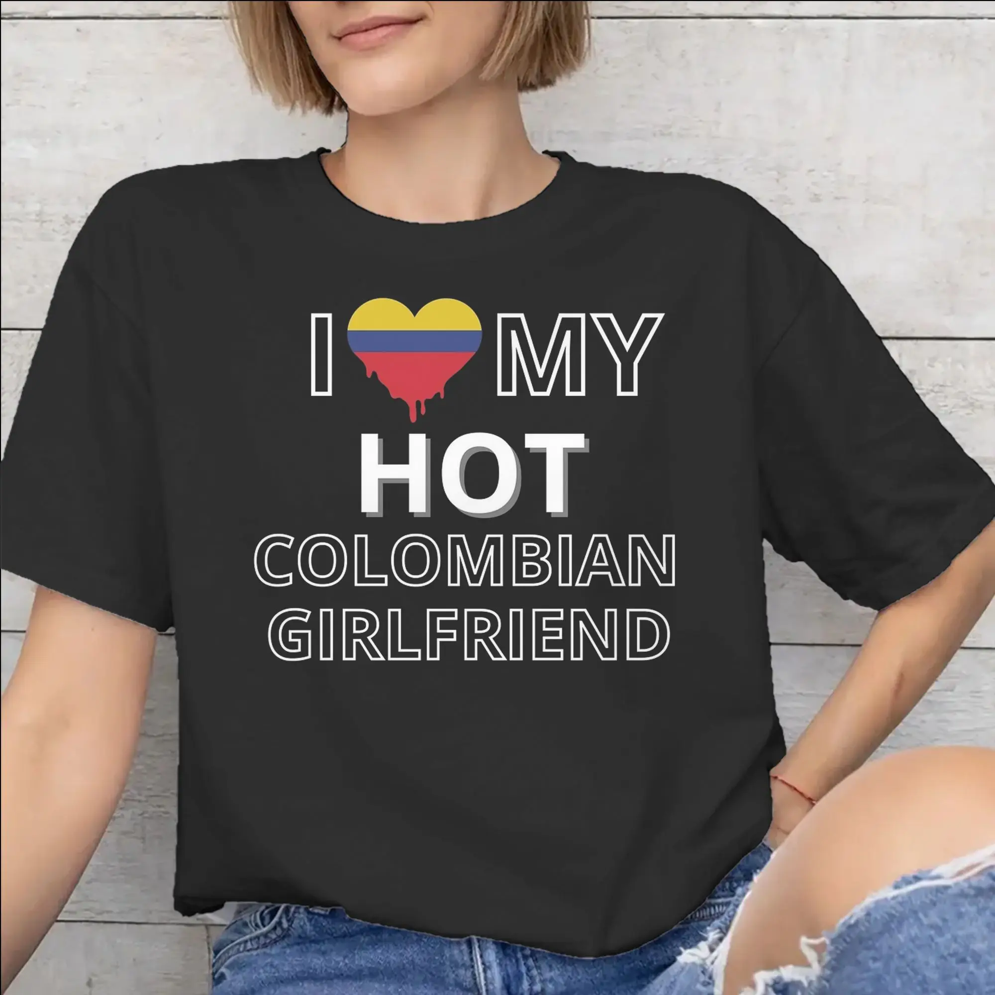 Colombia Flag Tee Shirt for Men Women Gift Idea T Shirts  100% Cotton Clothing