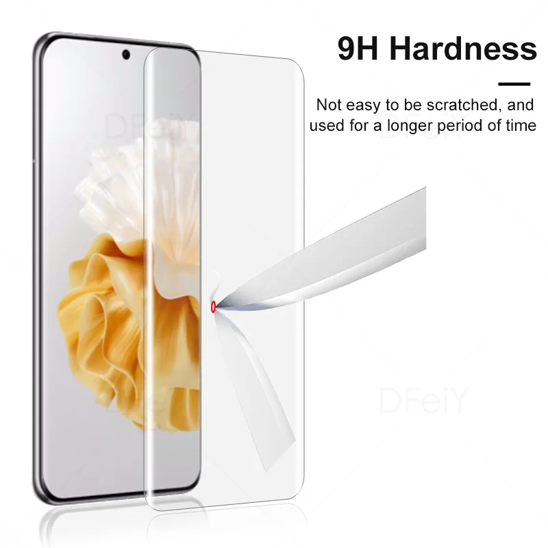 DFeiY UV Glass for Huawei P60 Pro Full Coverage UV Screen Protector for huawei p50 pro Tempered Glass Film