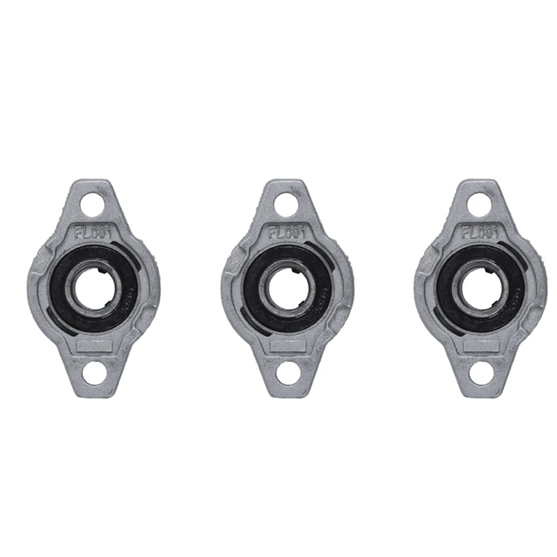 3x Fl001 Zinklegering 12Mm Boring Zelfuitlijnende Kussenblok Lagerflens