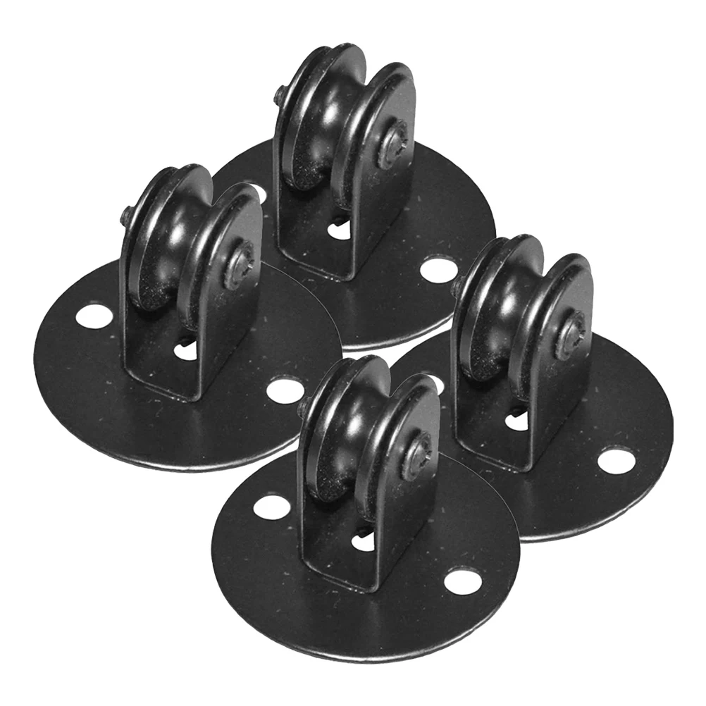 

4pcs Hanging Light Pulley System Ceiling Mount Adjustable Direction Heavy Duty Iron LED Pendant Lamp Fixtures Chandelier Cable