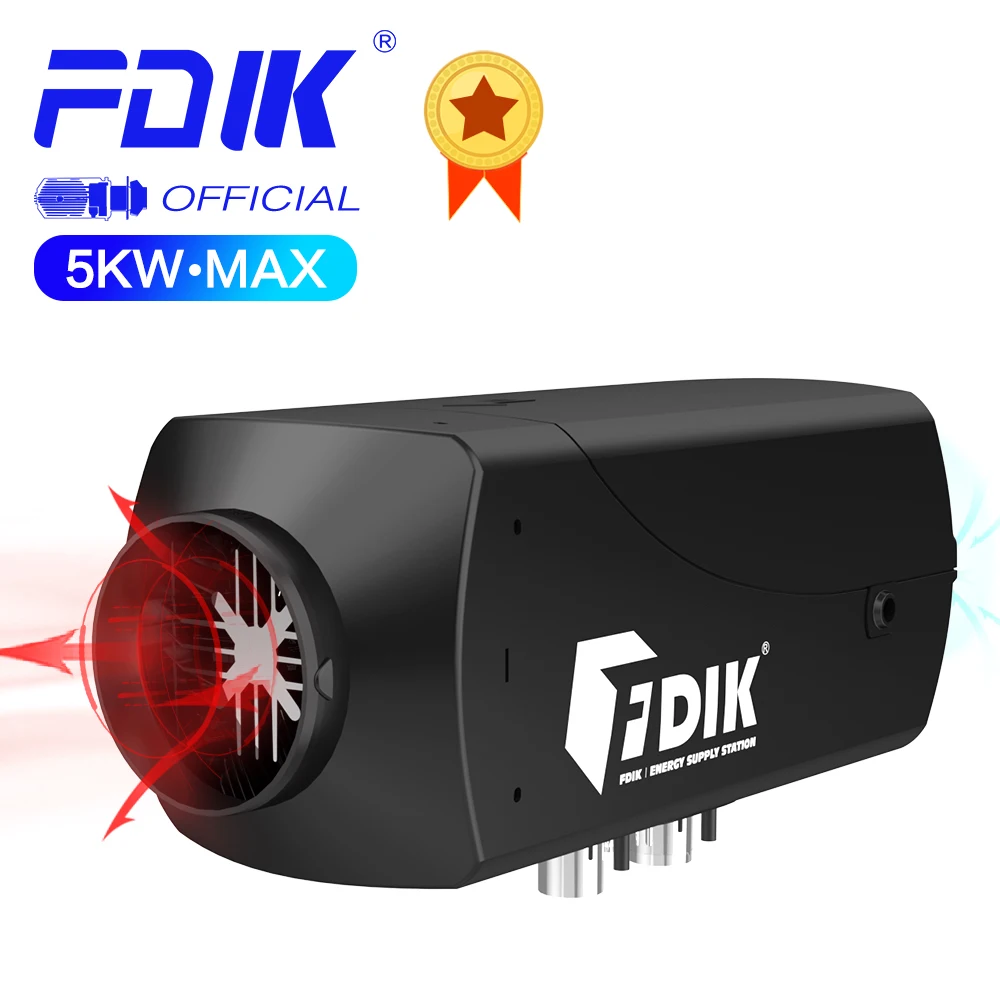 FDIK Air Diesel Heater 5KW 24V Parking Heater Car Heater Stove Heater Autonomous Heater for Car Bus Trailer