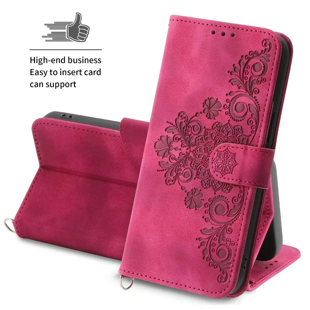 Imprint Flower case for Xiaomi 12T 11T 12Pro M4 PRO Redmi A1 4G note 12 pro plus note11 5G 10C Leather wallet flip cover