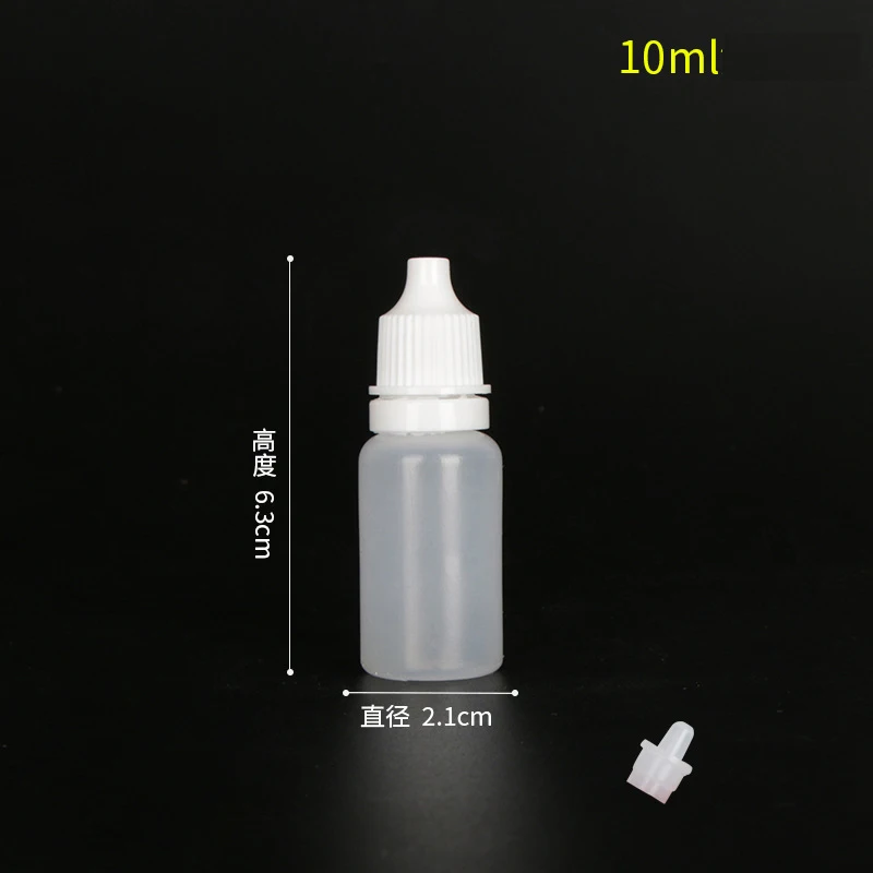 زجاجات قطارة بلاستيكية فارغة قابلة للعصر ، حاوية سائلة للعين ، غطاء لولبي لسائل الجفن ، تخزين الزيوت العطري ، 5 10: 50 #5