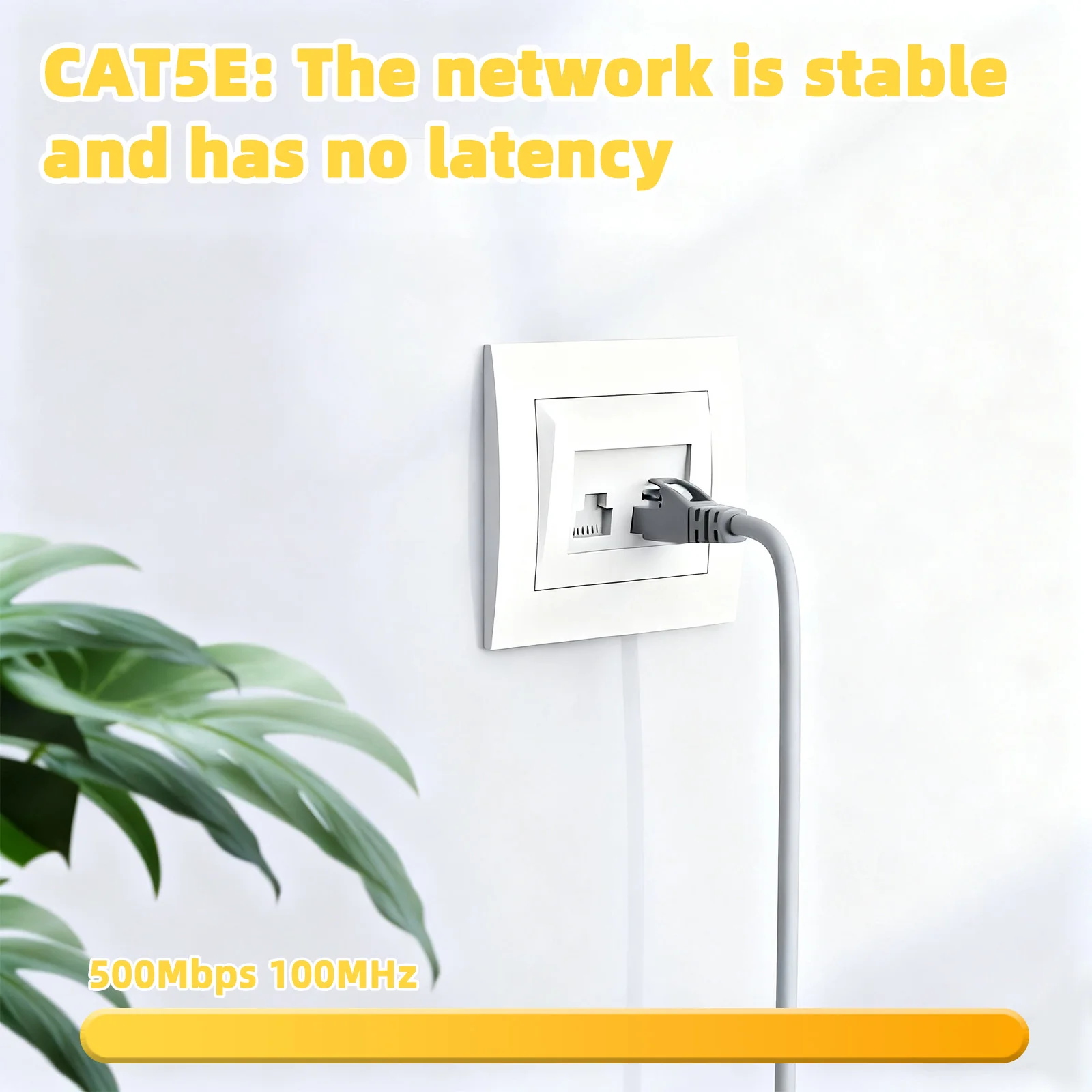 كابل LIXDA Cat5e Ethernet بطول 100 قدم، كابل شبكة LAN مستدير، سلك تصحيح RJ45 مرن، سرعة عالية لمودم ألعاب الكمبيوتر المحمول