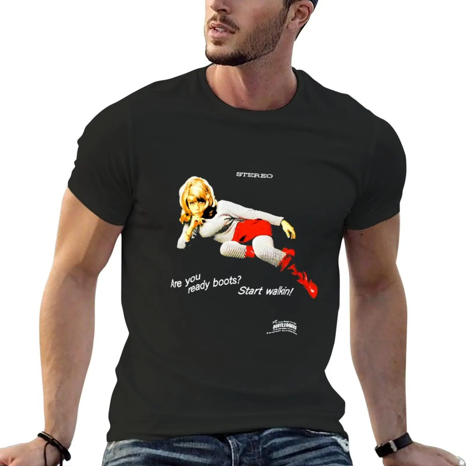 1995 Nancy Sinatra Vintage T-Shirt anime figures korean fashion blanks Short sleeve tee mens t shirts pack