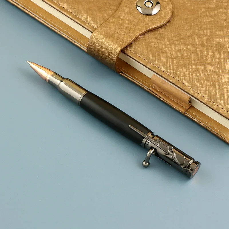 Professioneller Bolt Action-Kugelschreiber – 1 Stück langlebiger Metall-Holzstift, Geschenk für Reisen, Büro, Schule, Hochzeit – Detail 12