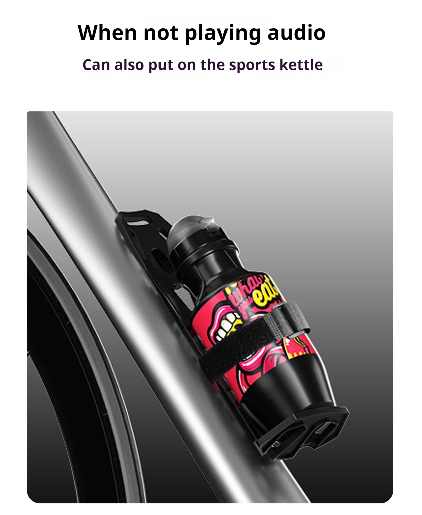 ENLEE Mountain Road Bike Taschenhalter Lnstall Multifunktions Fahrrad Audio Ständer Flasche Vorderradgabel Oberrohr Halter Fahrradtasche – Detail 6