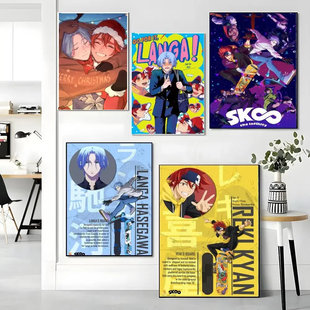 anime S-SK8 the Infinity-Y Painting Calligraphy Boho Botanical Decor for Living Room Elegant Home Style