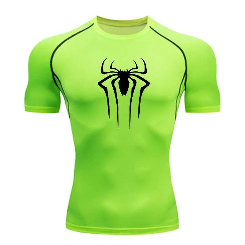 Sun Protection Sports Second Skin Running T-shirt Men's Fitness Rashgarda MMA Short Sleeves Compression Shirt Workout Clothing