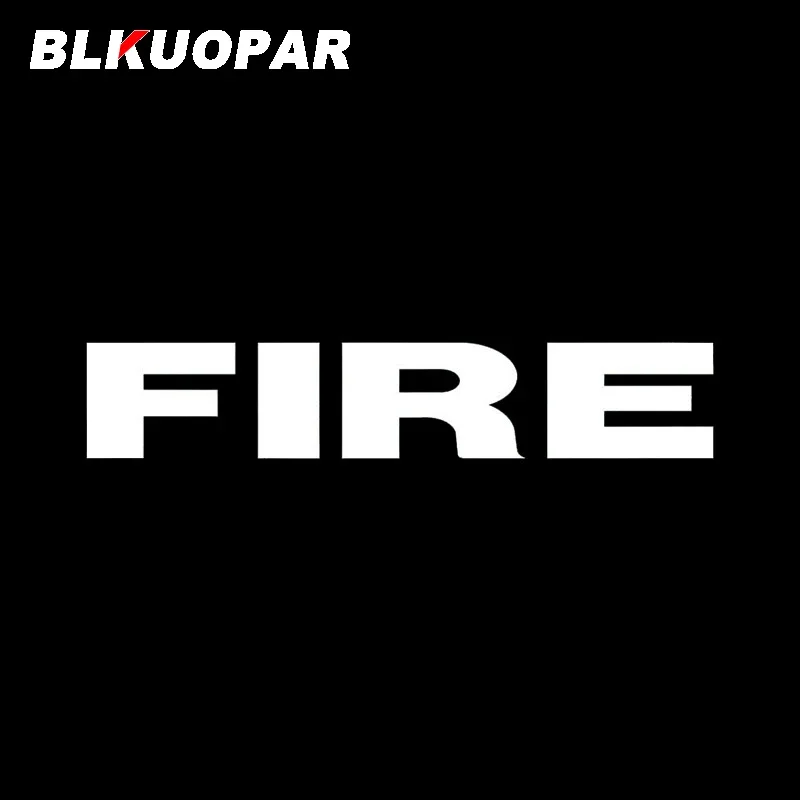 BLKUOPAR Fire Car Sticker Scratch-proof Sunscreen Creative Original Funny Waterproof Fashionable Decals JDM Car Door Protector
