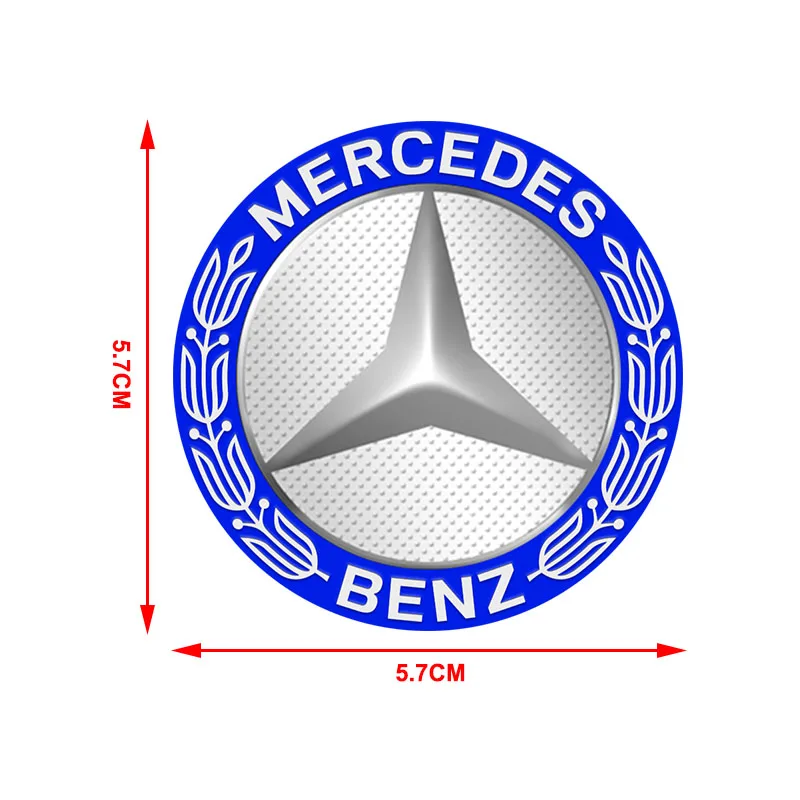 For Mercedes benz B S R G Class GLK GLA C200 E200 C200L S400 4pcs 56mm Car Wheel Center Cover Stickers Hub Cap Auto Accessories