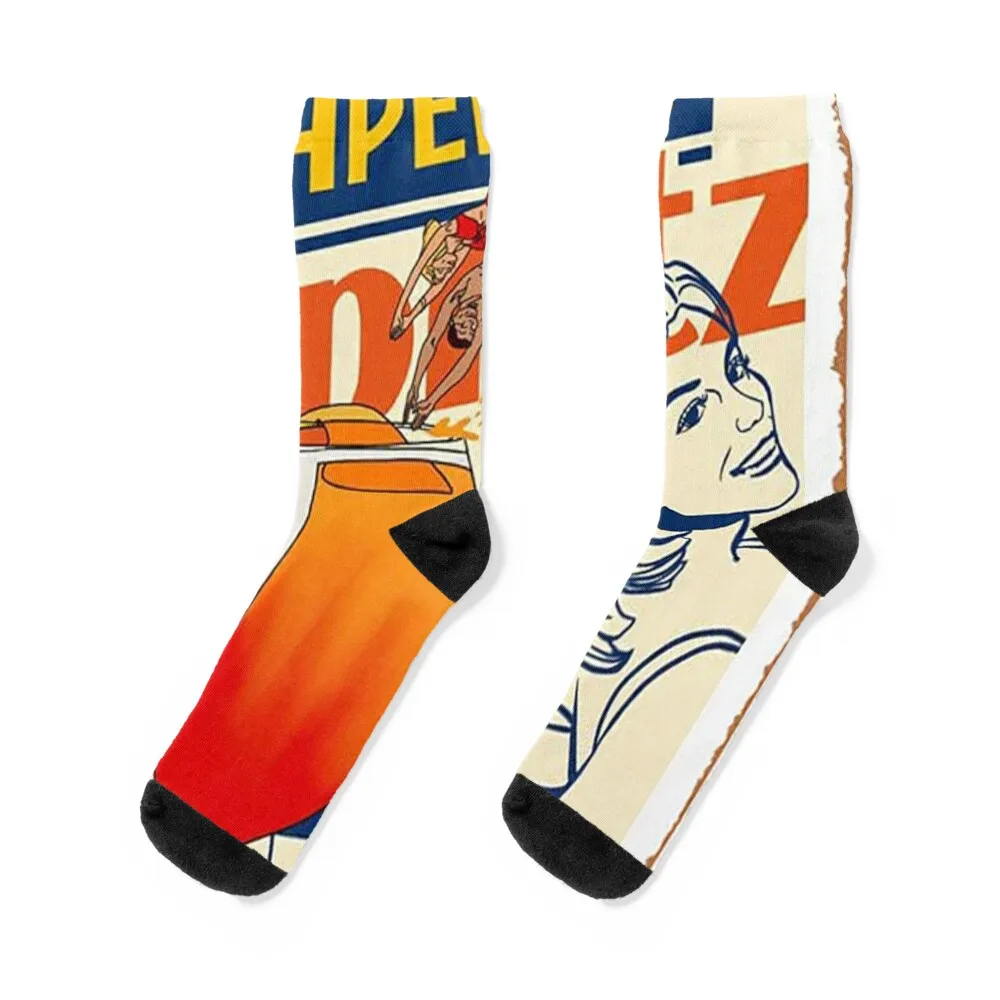 

aperol spritz Art Print Socks bright garter Climbing christmas gifts christmas gift Socks Man Women's