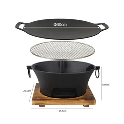Stove Tea Cooking Home Indoor Cast Iron Charcoal Stove Barbecue Stove Heating Carbon Stove Outdoor Brazier Internet Celebri...
