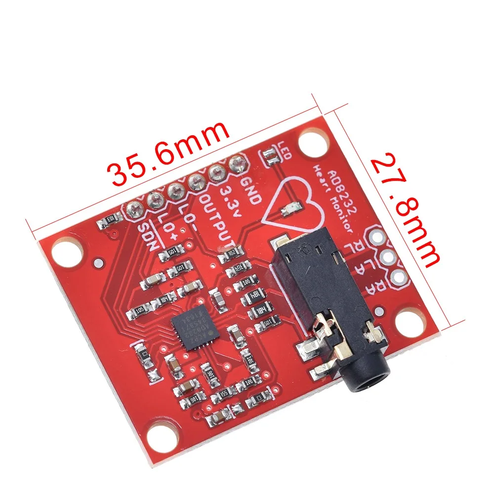 Imagem -04 - Módulo Tzt Ecg para Arduino Ad8232 Medição Ecg Pulso Heart Ecg Monitoring Sensor Module Kit