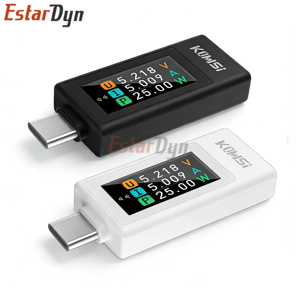 USB Type-C Tester 4-30V, 10 in 1 Digital Multimeter with Current Voltage Monitor Power Bank Capacity Indicator & Timer