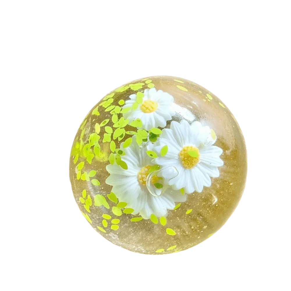 Blue Coconut Oil Squishy Ball Soft Transparent Ball Quick-rebound Squeeze Toy Quick-rebound Clear Jelly Maltose Squishy Toy