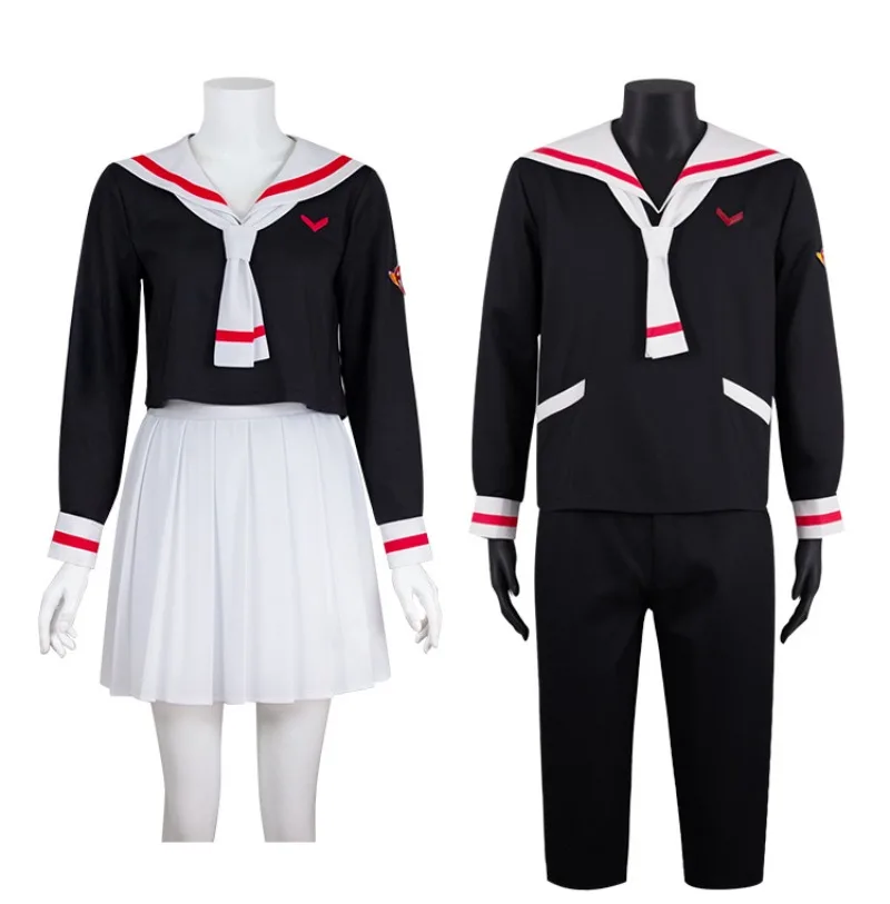 

Anime Cardcaptor Sakura School Uniform Japanese Costumes Halloween Card Captor Sakura Cosplay Costumes Women Men Perform Costume