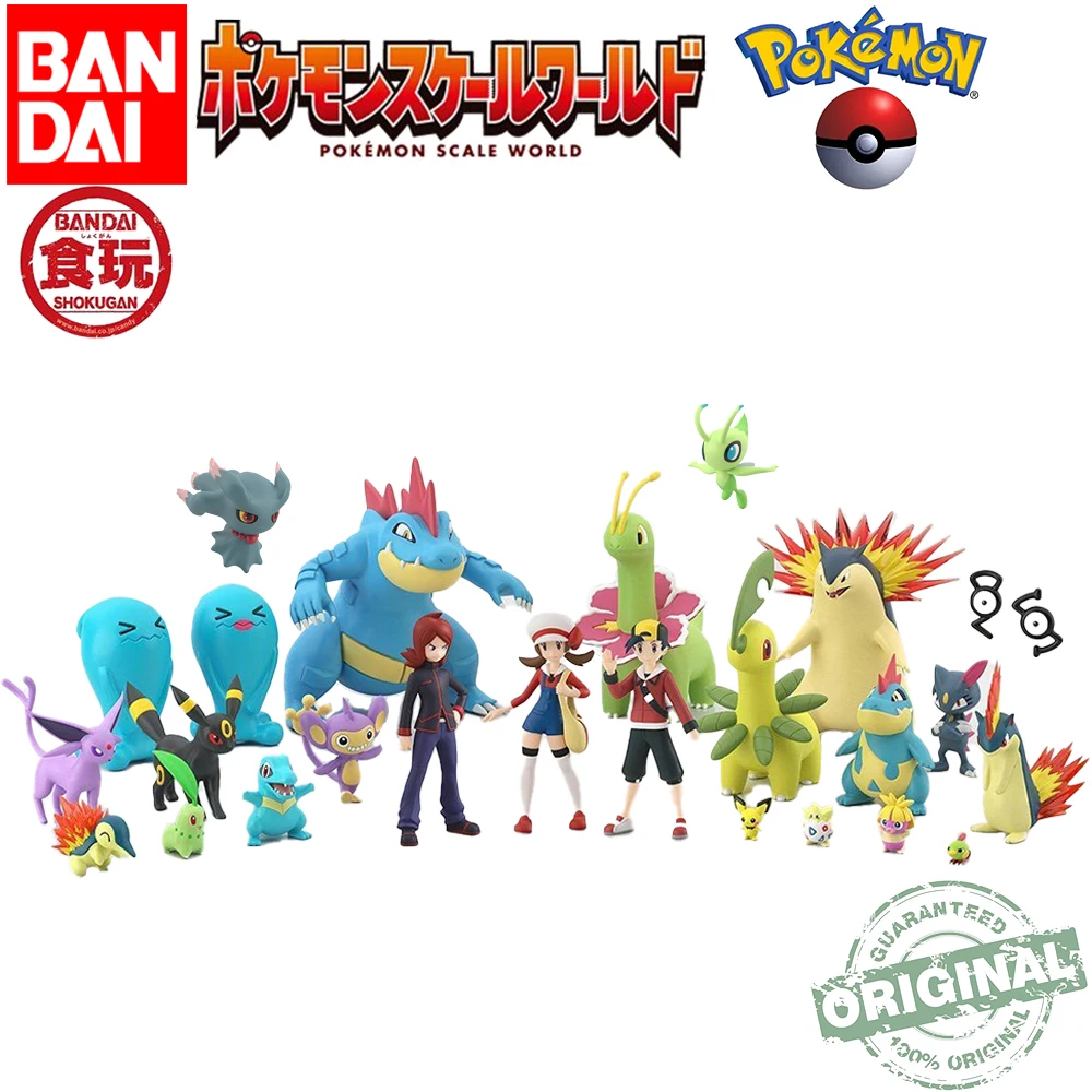

В наличии оригинальная коллекция Bandai Pokemon Scale World Johto Region, аниме Pokedex, модель игрушки, фигурки, хорошие подарки для фанатов, детей
