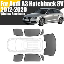 Custom Magnetic Car Window Sunshade For Audi A3 Sportback Hatchback 8V 2012-2020 Curtain Mesh Front Windshield Frame Curtain