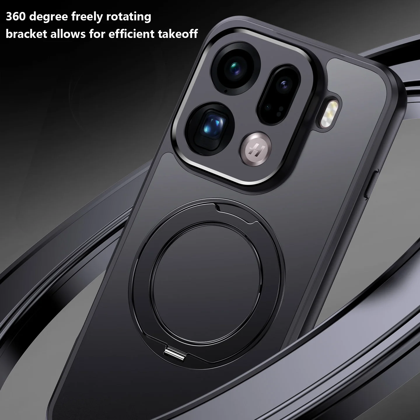 Twarde etui z pierścieniem i podstawką, kompatybilne z MagSafe, ochronne etui na tył telefonu OPPO Find X9 Pro, OPPO Find X9 X8 Pro. — zdjęcie produktu 6