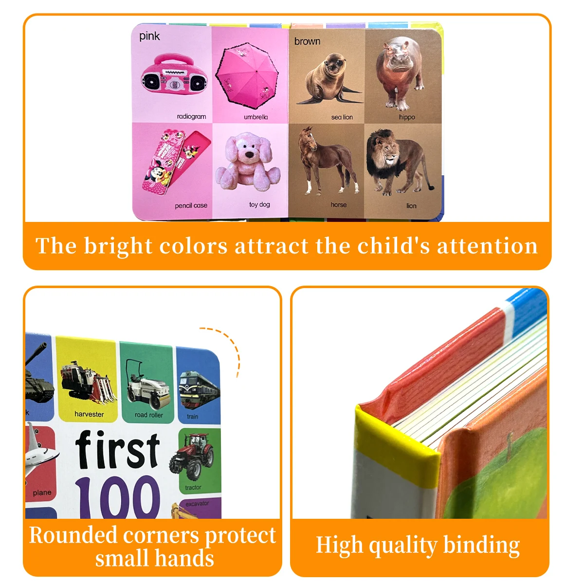 First 100 Transportation, Shape & Colour Learning Cards for Babies