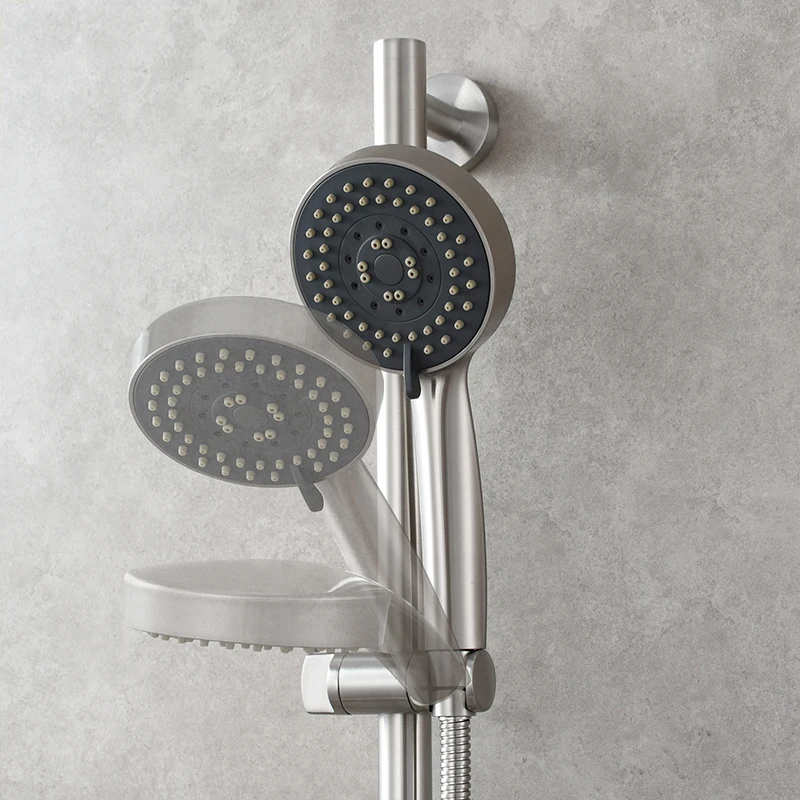 Ciencia Rain Shower Heads System including Handheld Shower Head with Height Adjustable Holder, Shower Slide Bar,and shower Hose