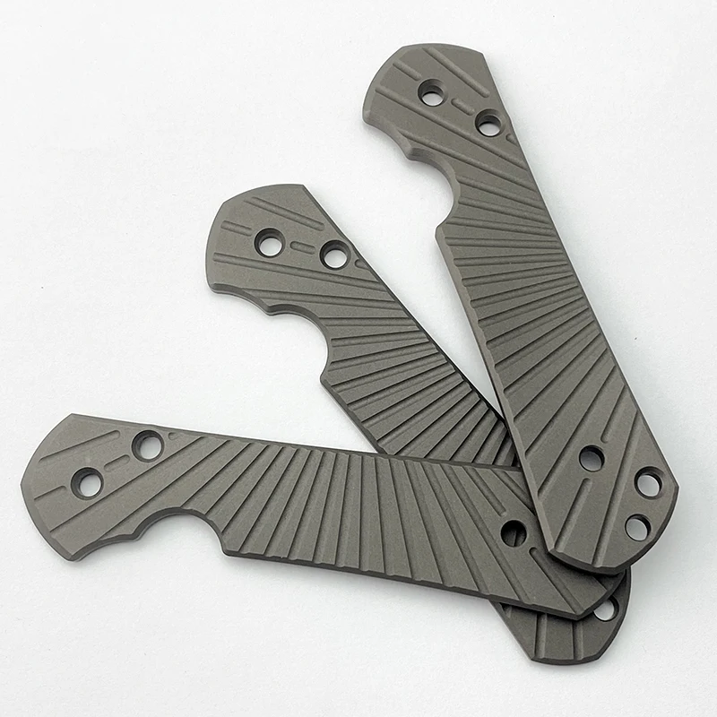 

1pair Titanium Alloy Blade Handle Patch for CR Large Sbenza 21 Knife DIY Patch Modification Parts Material Accessories