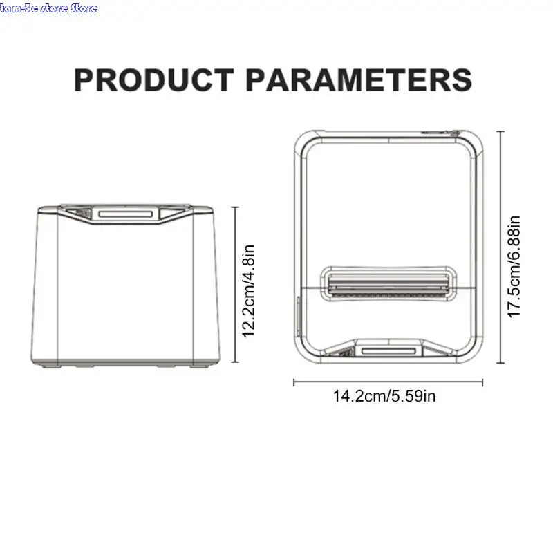 D0UA 주방 식당 프린터 80mm 자동 절단기 열 영수증 청구서 티켓