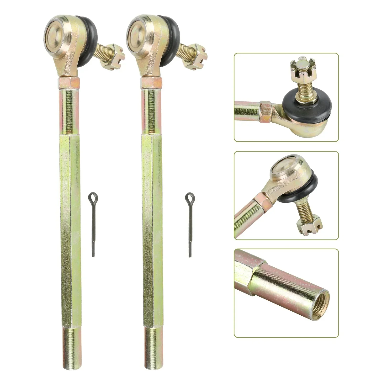 

TDPRO A Pair of 10mm Ball Joint Bolt Tie Rod Kit Compatible with ATVs, UTVs, Go Karts, Dirt Bikes, Dune Buggies, and Quad Bike