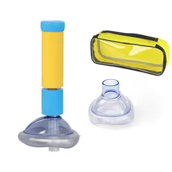 Botiquín de primeros auxilios para asfixia, mascarilla facial antiasfixia, CPR, emergencia Artificial, adultos y niños, dispositivo de rescate en casa de 2 tamaños