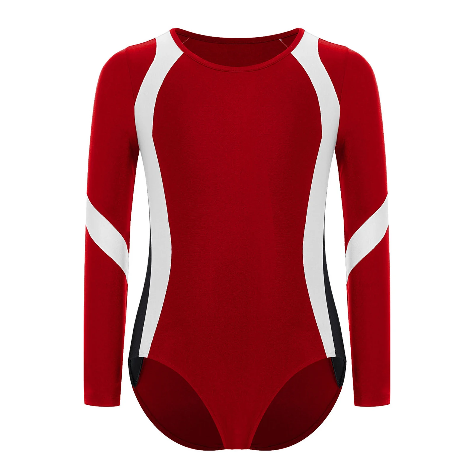 ثياب الباليه للأطفال الأولاد رياضي الشكل التزلج الجمباز الرقص أزياء مسرحية الطفل طويلة الأكمام ارتداءها Dancewear #3