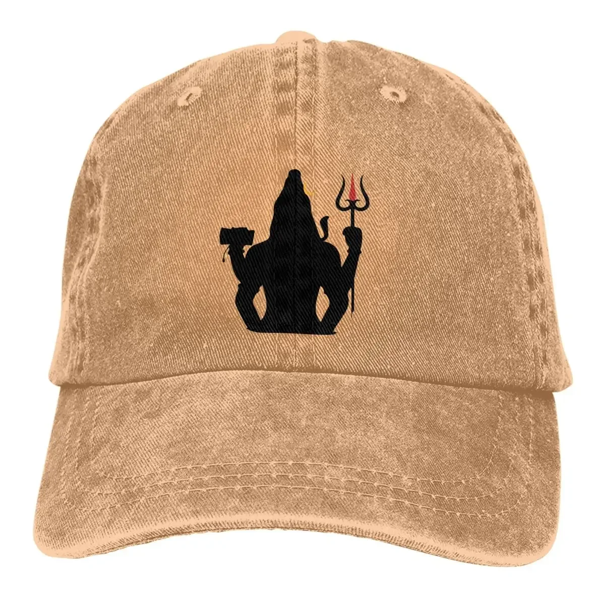 Pure Color Dad Hats Classic Women's Hat Sun Visor Baseball Caps Lord Shiva India God Male Hip Hop Sports Cap