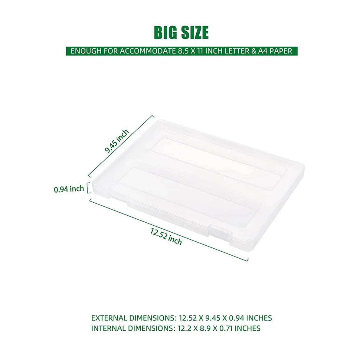 

Популярный 4-пакетный портативный футляр для файлов формата А4, пластиковый ящик для хранения