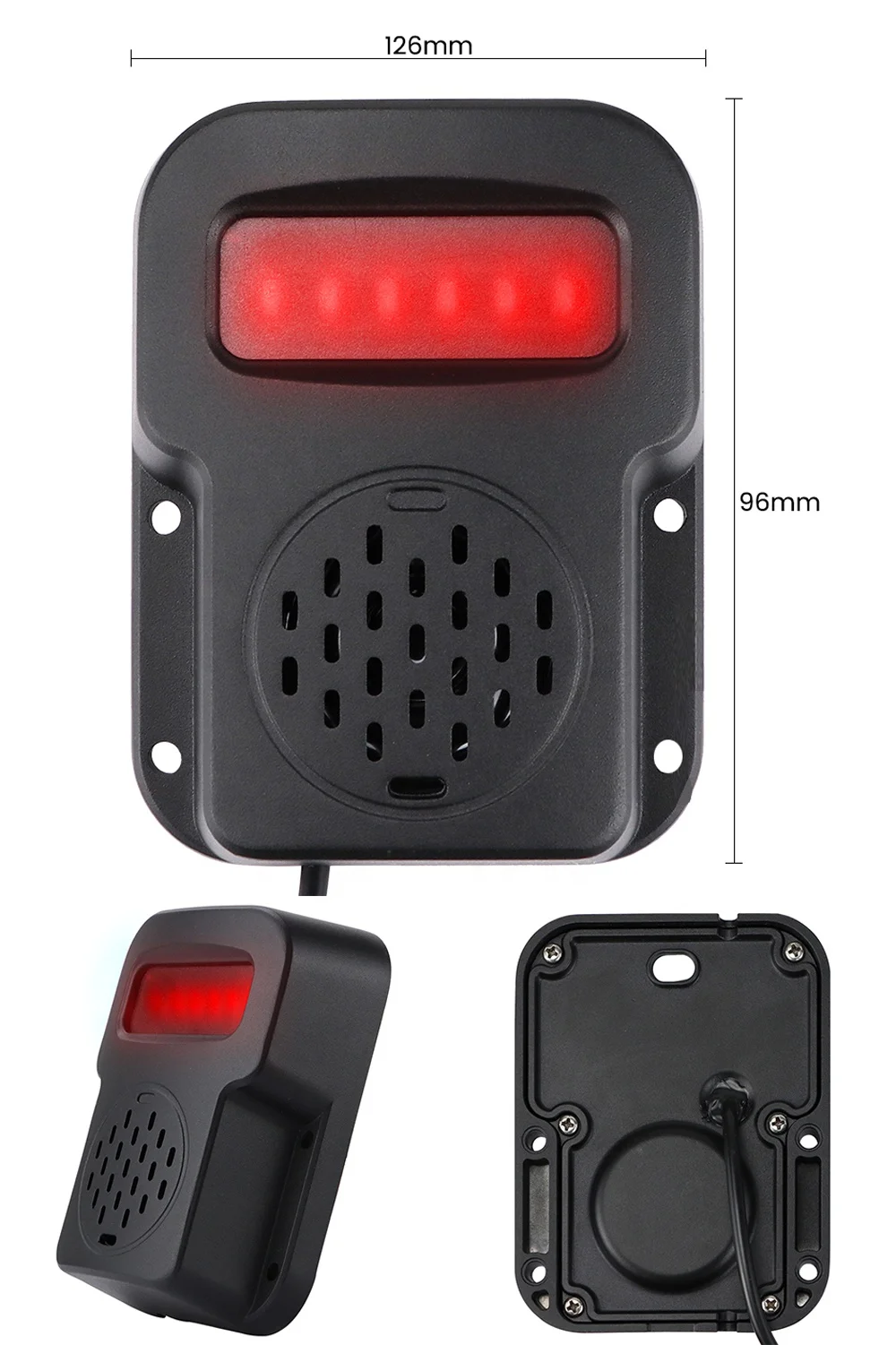 

PWAS Private Mold 7in Waterproof IP69 AI BSD Spot Blind Human Vehicle Detection Quad View DVR 2MP Cameras AI BSD Kit