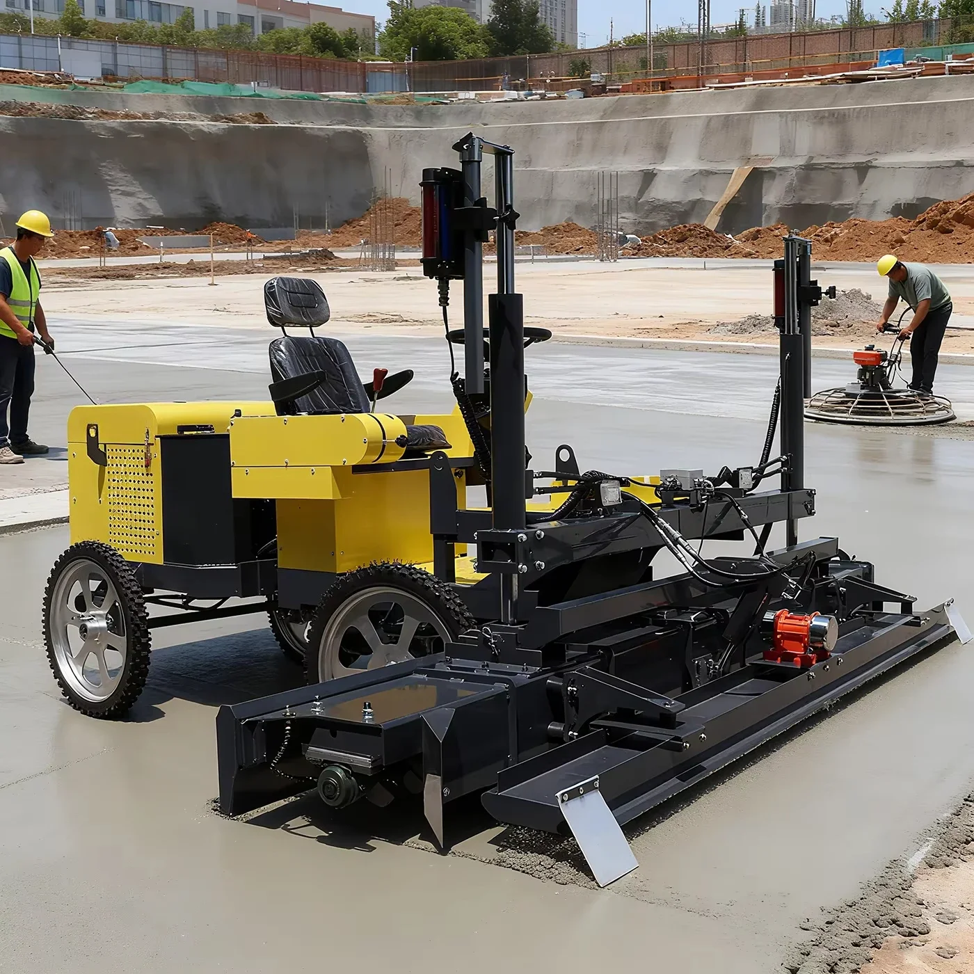 Concrete Laser Screed Machine High Precision Automatic Leveling System Vibrating Screed for Construction