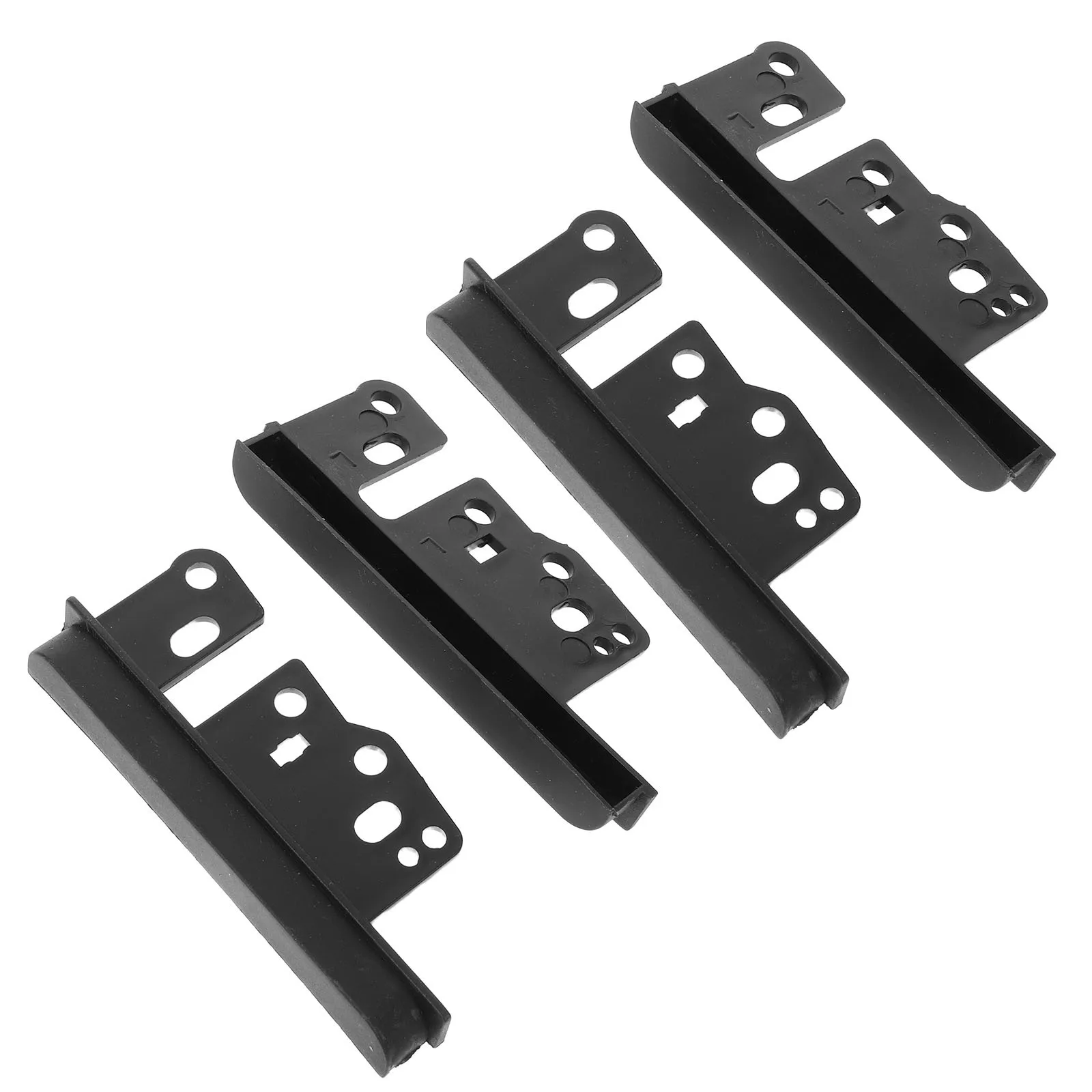 

4Pcs Double Din Installation Trim Bezel Kit Car Audio Mounting Bracket Dash Stereo Side Trims Radio Mounting Installation Dash
