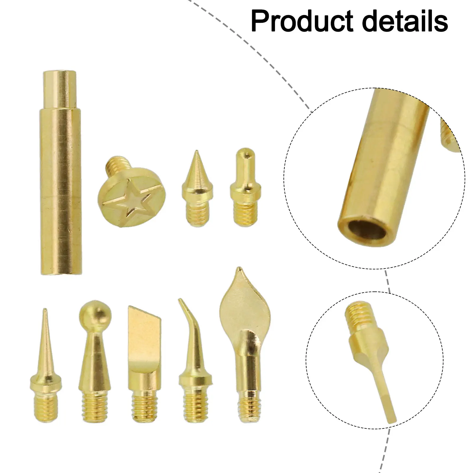 Toolset Comprehensive Eight Piece Soldering Tip Kit With an Adaptable Design For All Your Craft Projects Needs