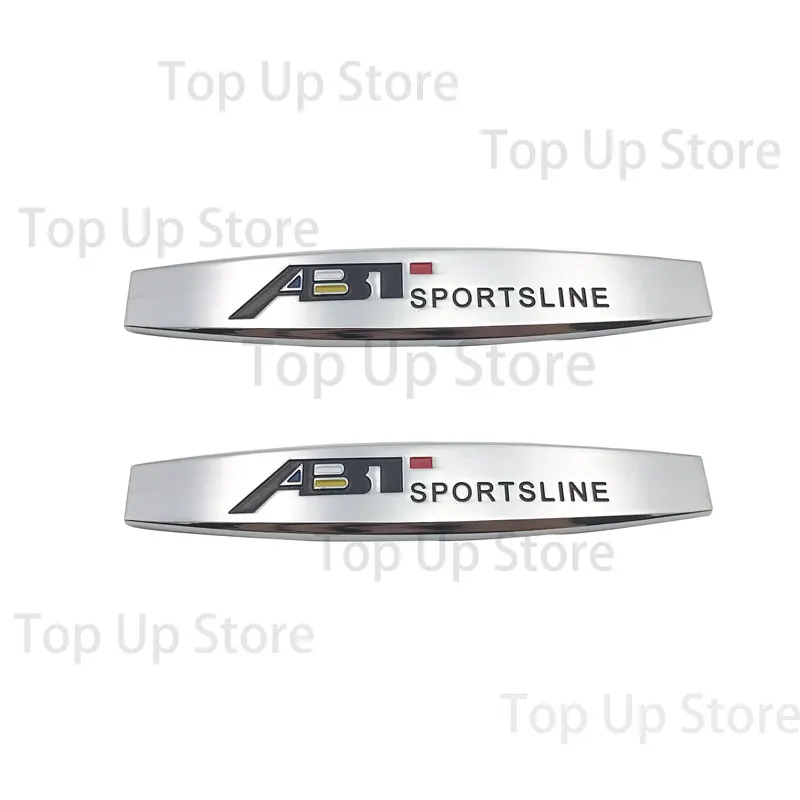ثلاثية الأبعاد سيارة معدنية التصميم ABT Sportsline شعار ملصق شارة ل A3 A4 A5 A6 A7 A8 S2 S3 S4 S5 RS Q8 الجسم الديكور