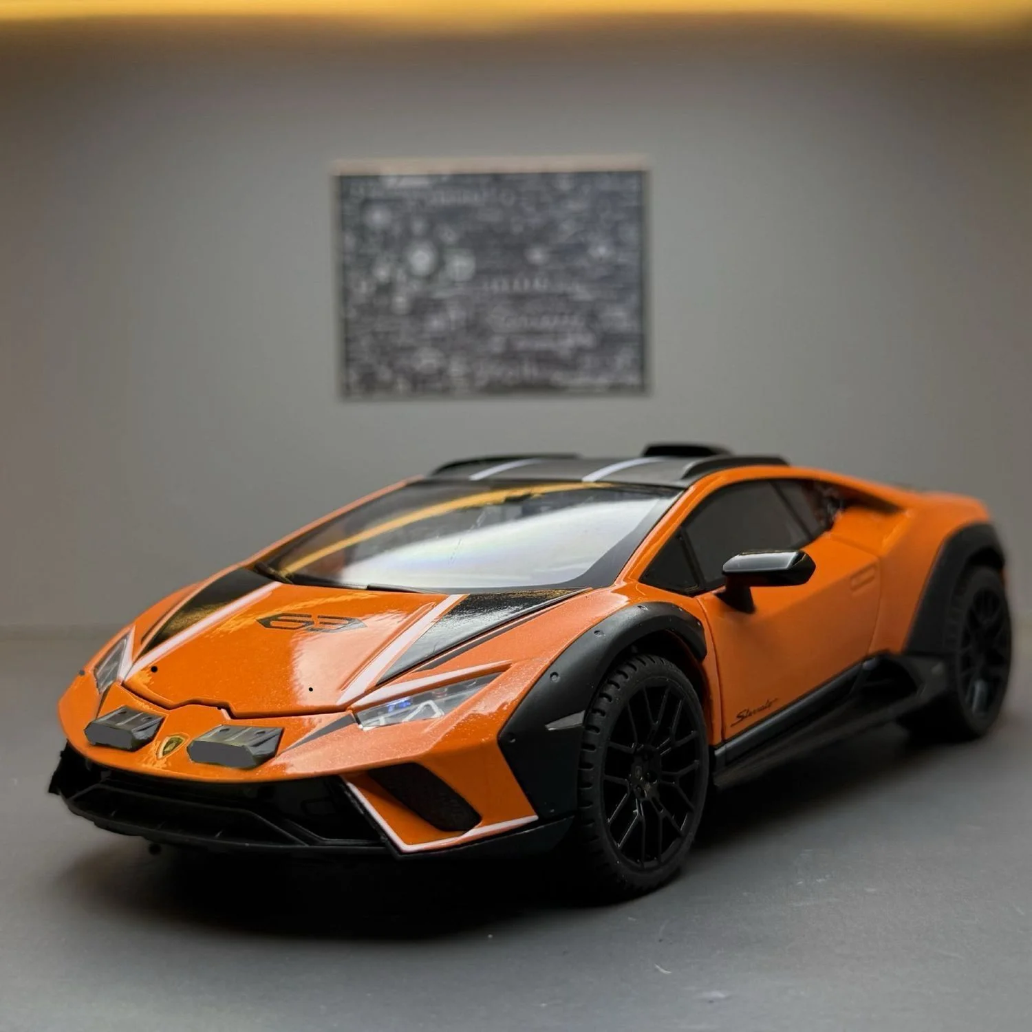 1:32 LP770 750 Lamborghini Sportwagenmodel van gegoten metaal met geluid, super raceauto met opklapbare achterklep, hete auto met wielen, motorfiets