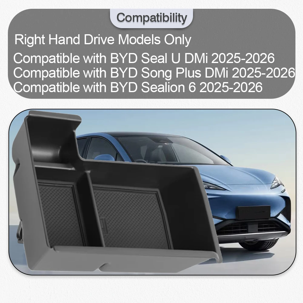 

Center Console Organizer Tray For BYD Seal U Song Plus DMi Sealion 6 2025-2026 Organizer Tray Armrest Storage Box Accessories