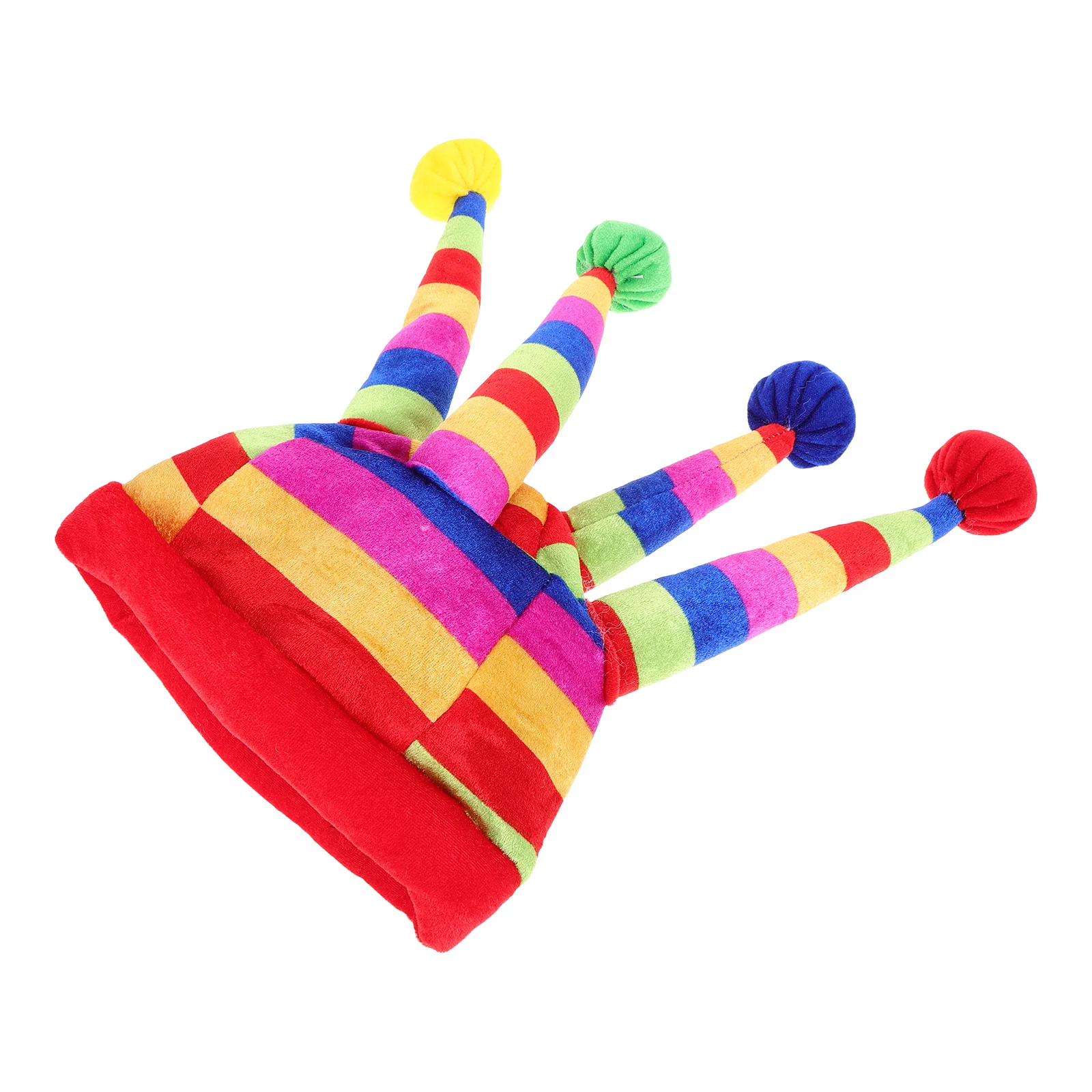 Funny Clown Masquerade Novelty Headwear Halloween Carnival Party Accessory Clown Costume Cap Mardi Gras Hat Circus Costume Funny