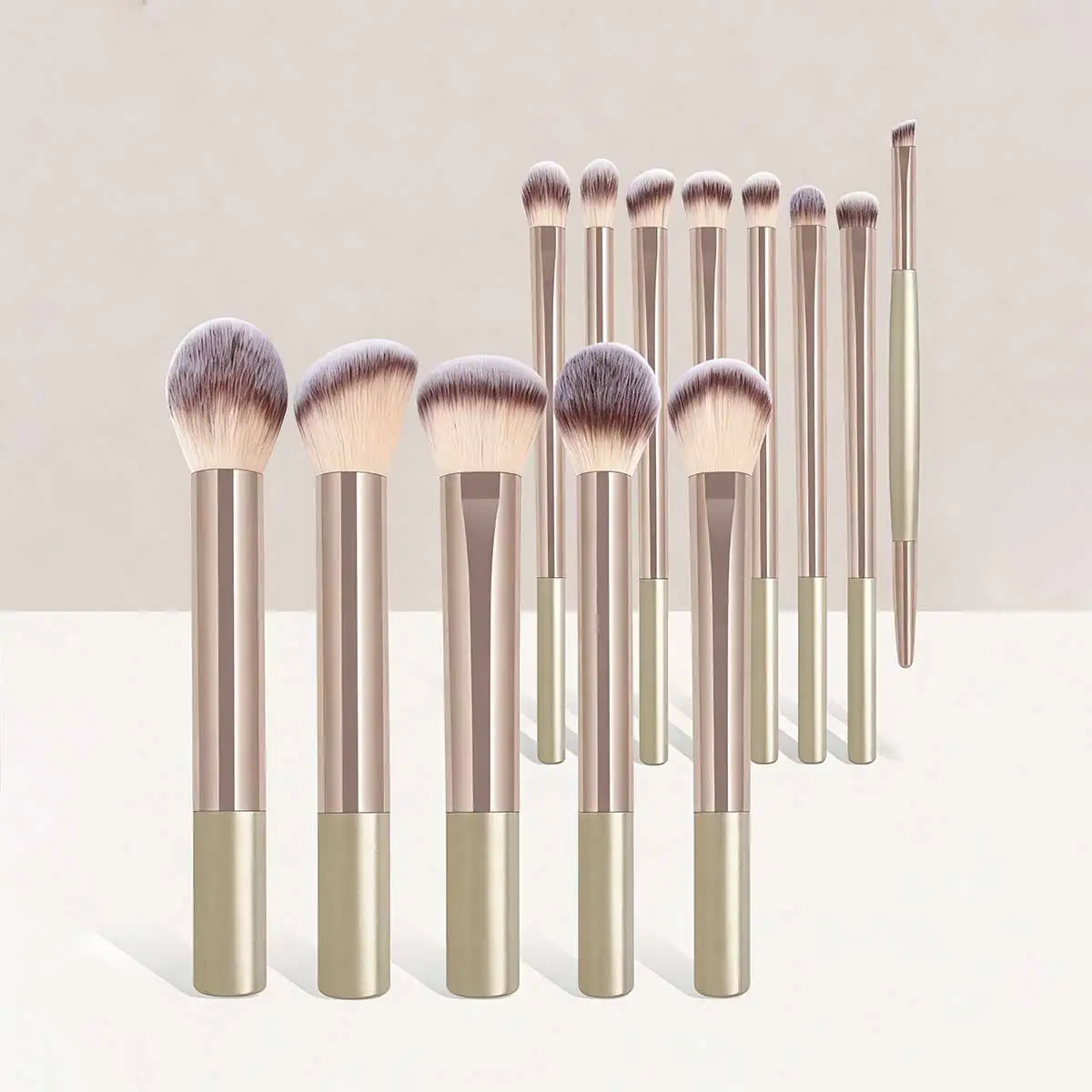 Gold 13-piece makeup brush set