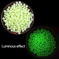 Luminous Beads Fishing Space Beans 4mm 5mm 6mm 100pcs/bag  Lure Light Glowing Float Balls For Outdoor Fishing Tackles