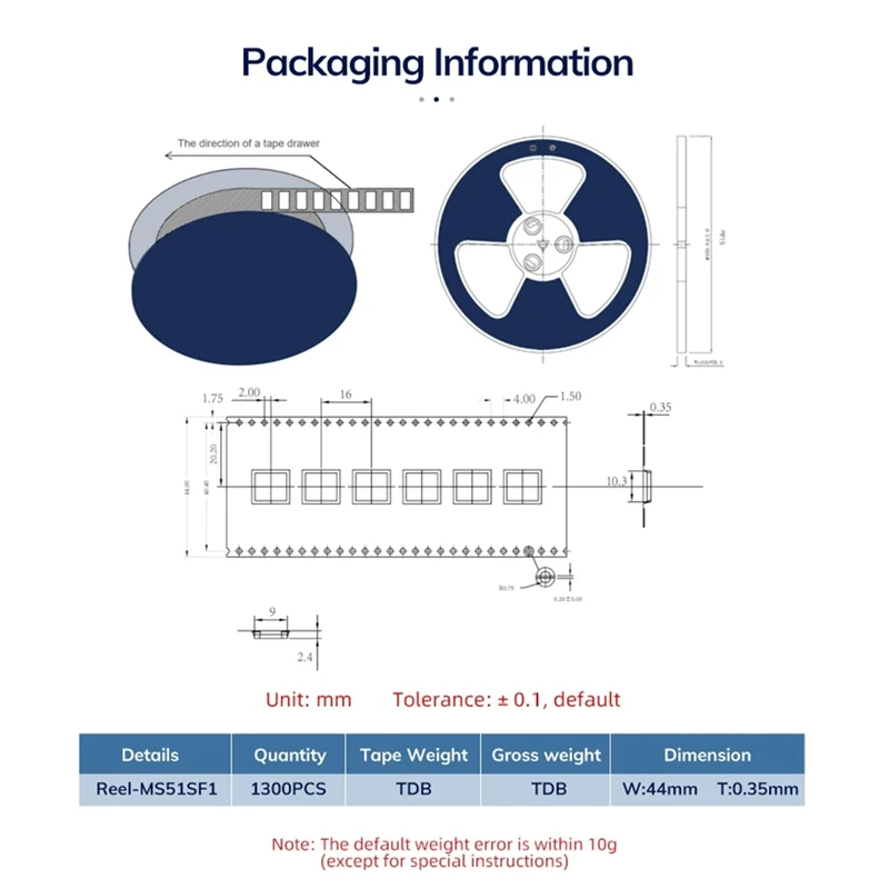 5 PCS Unique Tiny Bluetooth Module Low Consumption Bluetooth 5.2 MS51SF11 NRF52833 PCB Antenna Environmental Friendly Durable